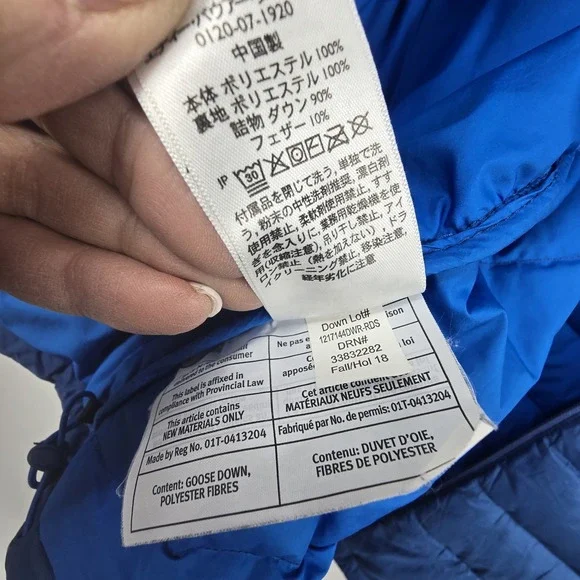 Eddie Bauer STORMDOWN 800 Down Puffer Vest Men's 2XL Blue Full Zip Pockets Warm - Picture 16 of 16